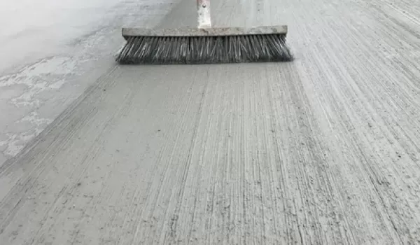 What is brush finished concrete | EasyMix Concrete 
