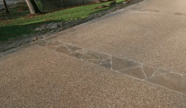 Exposed aggregate concrete driveway | EasyMix Concrete 